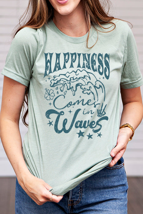 Happiness Comes in Waves Tee 5089