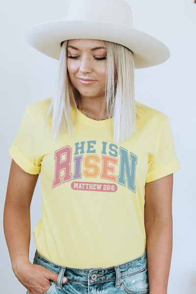 He Is Risen Colorful Tee 5133
