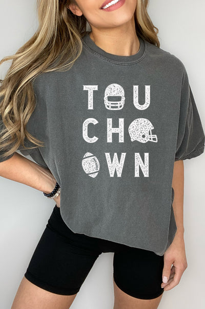 Touch Down Football Oversized Tee 4828CC