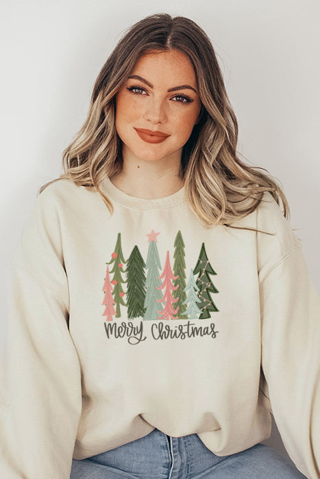 Merry Christmas Trees Sweatshirt 4958gsweat
