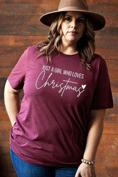 Girl Who Loves Christmas 4960_tee