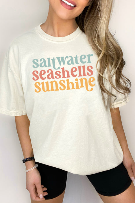 Saltwater Seashells Oversized Tee 5090CC