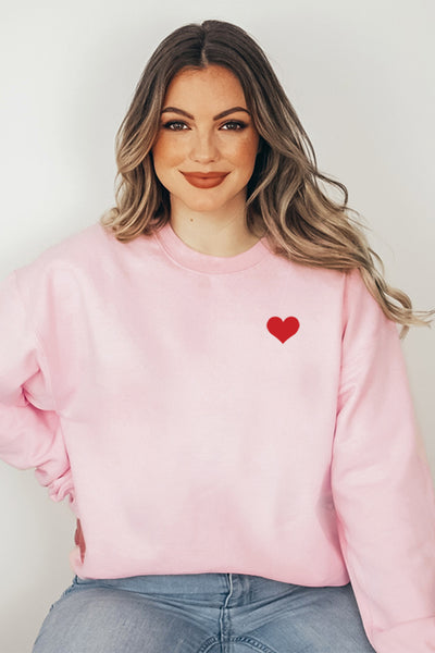 Small Heart Pocket Sweatshirt 5264gsweat