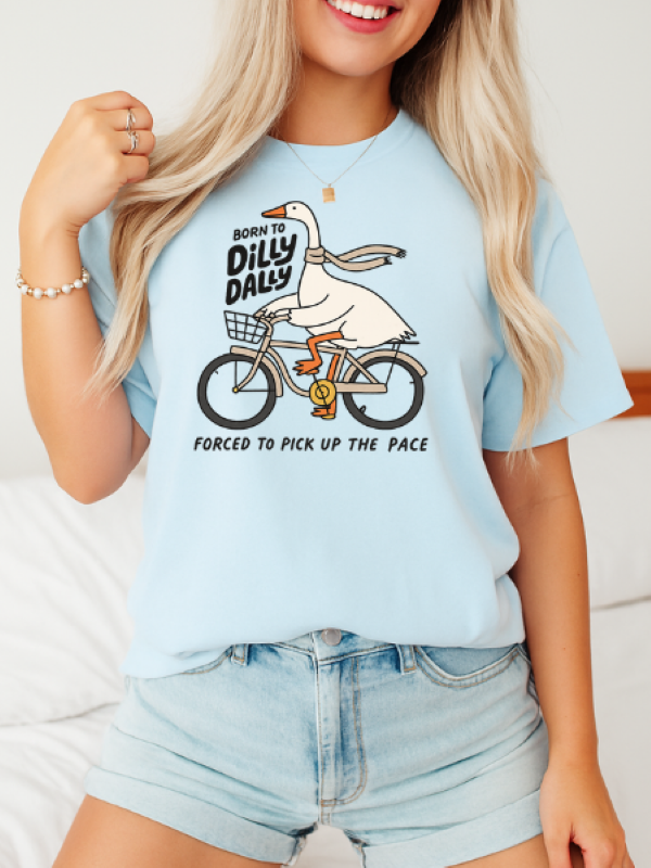 Born to Dilly Dally Oversized Tee 5327CC