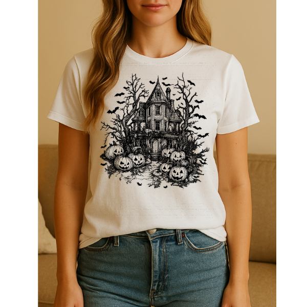 Haunted House Graphic Tee 5333