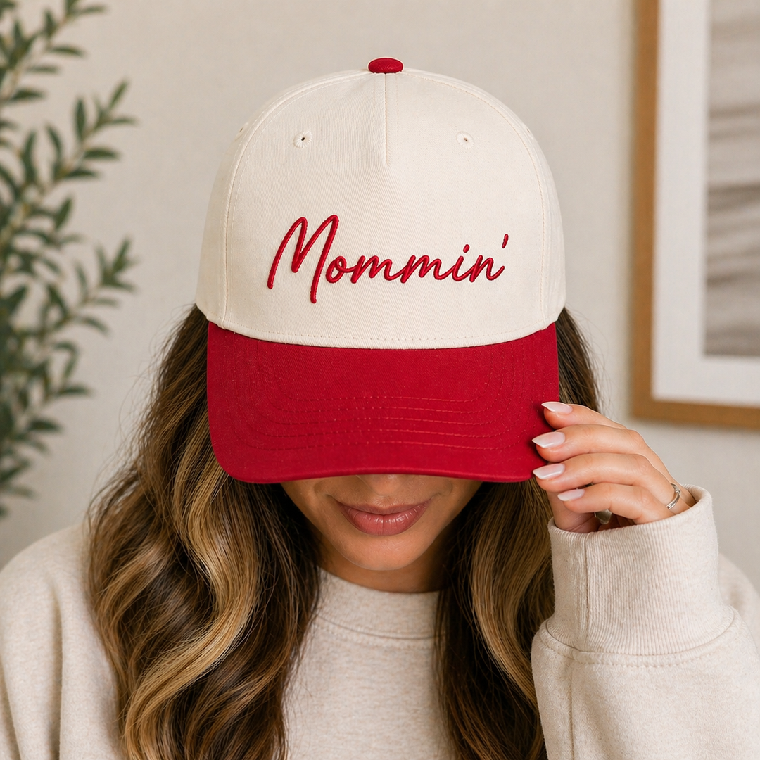 Mommin' Embroidered Baseball Cap – Wildberry Waves