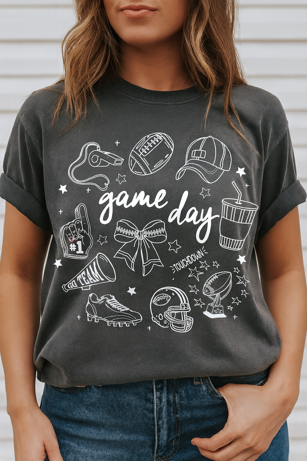 Game Day Football Oversized Tee 5133CC