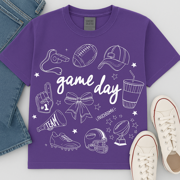 Game Day Football Oversized Tee 5133CC