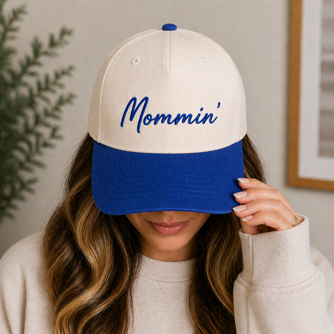 Mommin' Embroidered Baseball Cap – Wildberry Waves
