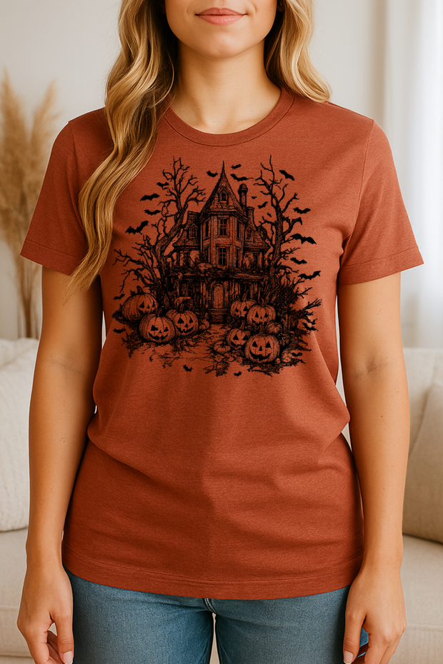 Haunted House Graphic Tee 5333