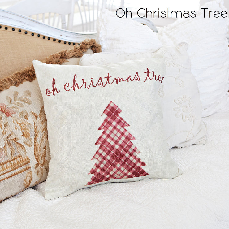 Christmas throw clearance pillows clearance