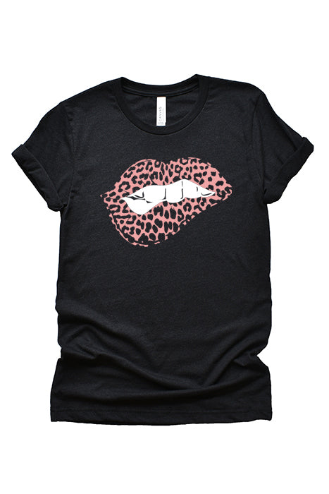 Pink Leopard Biting Lip-1273