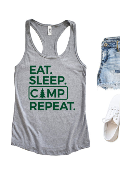 Eat Sleep Camp Repeat 1507.TANK