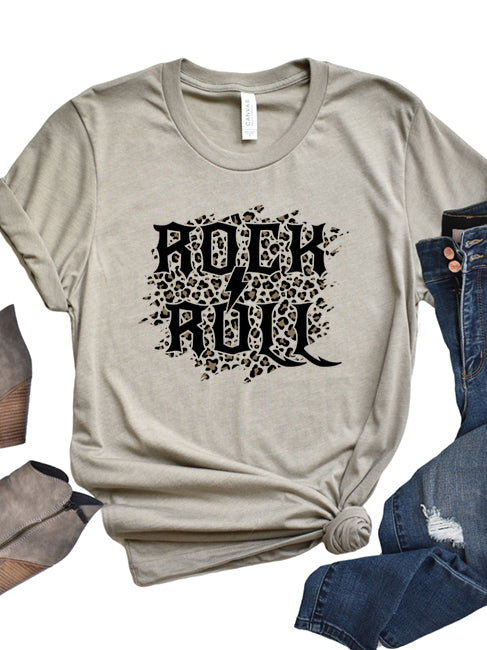 Rock and Roll Leopard Tee 1667