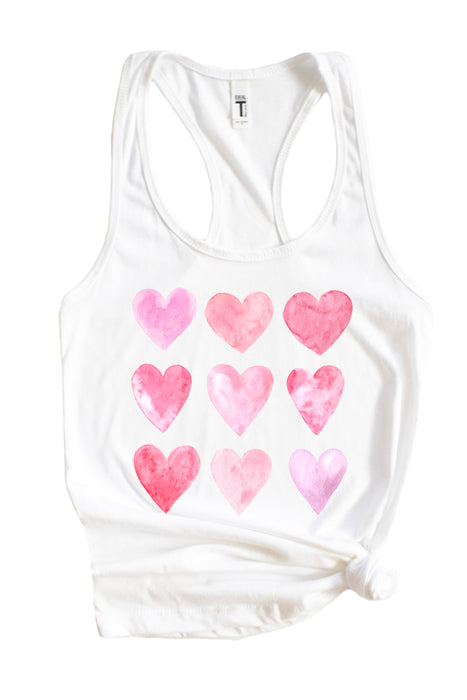 Watercolor Hearts tank 1756_tank