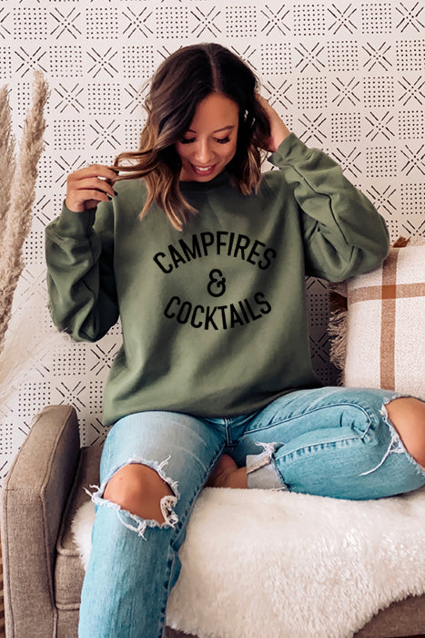 Campfire and Cocktails Sweatshirts 1904