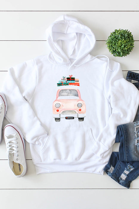 Vintage Car w/ presents 3026_hoodie