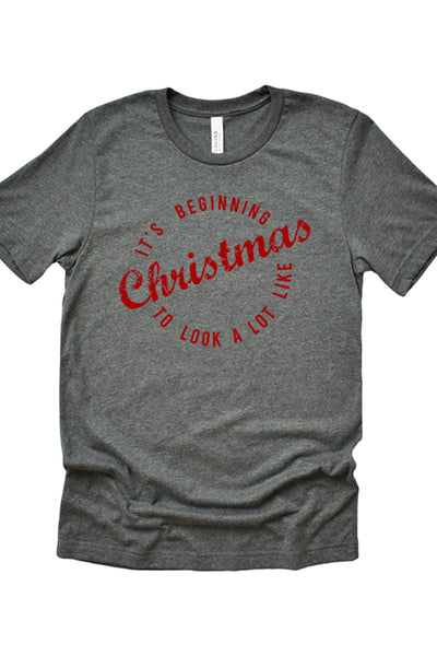 it's beginning to look a lot like christmas tee 3093