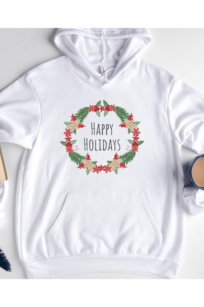 hello holidays wreath 4003_hoodie