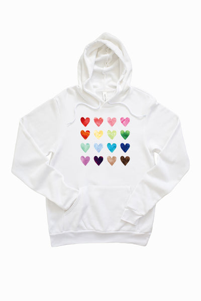 Colorful Hearts 4073_hoodie