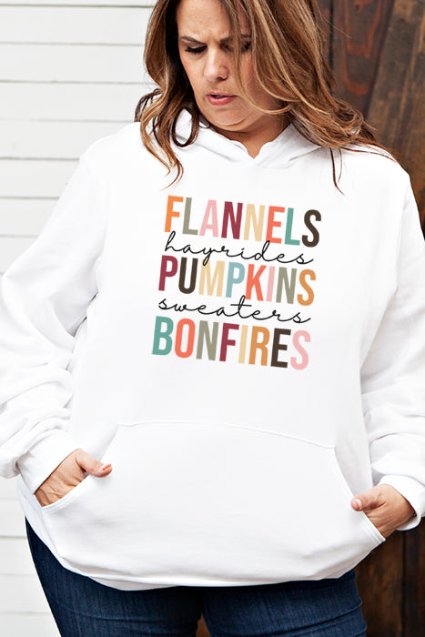 Flannels Hayrides Pumpkins 4480Hoodie