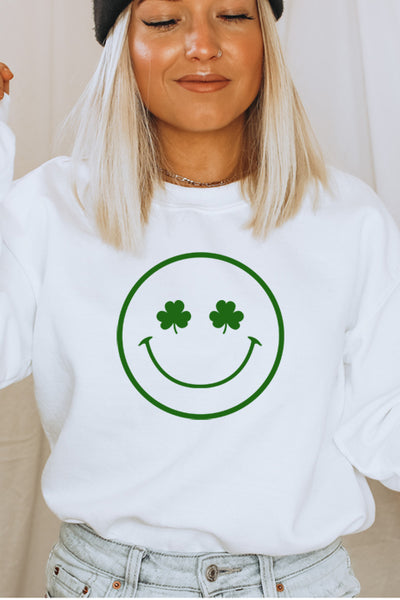 Clover Smiley Face 4636 Sweatshirt