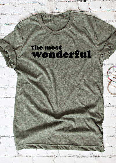 The most wonderful tee XMS0015OLV