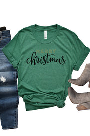 Gold Merry Christmas Tee XMS0055