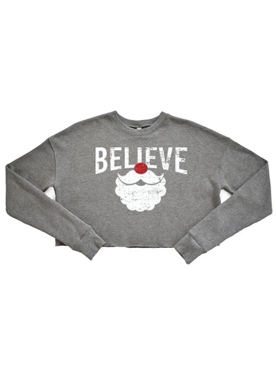 Believe Santa Cropped Sweatshirt XMS0070.crop